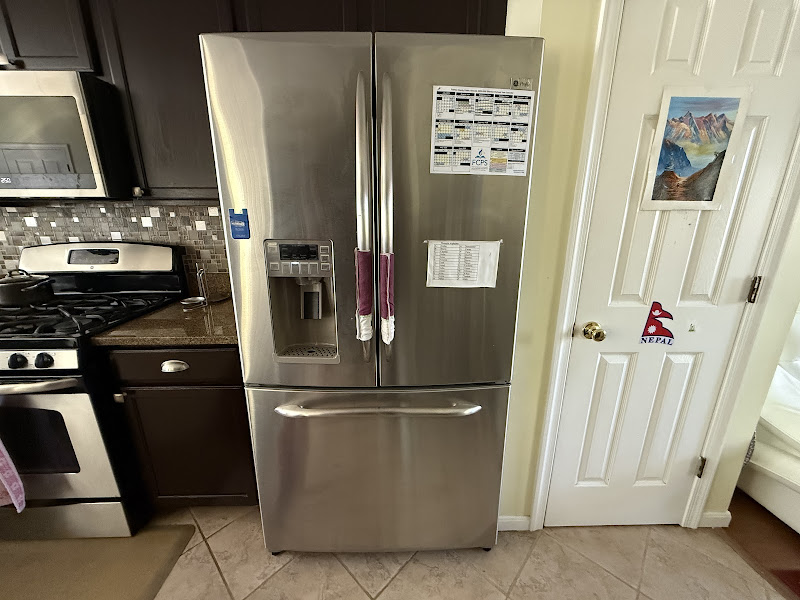 French-door refrigerator repaired by Appliance Solutions technician in Woodbridge VA home